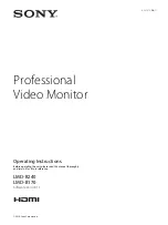 Sony lmd-b170 Operating Instructions Manual preview