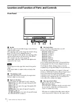 Preview for 8 page of Sony lmd-b170 Operating Instructions Manual