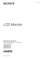 Sony LMD1541W Operating Instructions Manual preview