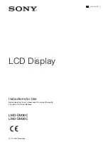 Preview for 1 page of Sony LMDDM20C Instructions For Use Manual