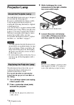 Preview for 12 page of Sony LMP-H400 Operating Instructions Manual