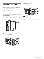 Предварительный просмотр 17 страницы Sony LMT-100 Installation Manual