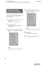 Preview for 62 page of Sony LocationFree LF-X11 Operating Instructions Manual