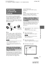 Preview for 77 page of Sony LocationFree LF-X11 Operating Instructions Manual