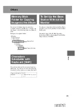 Preview for 85 page of Sony LocationFree LF-X11 Operating Instructions Manual