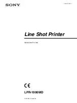 Sony LPR-1000MD Instructions For Use Manual preview