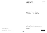 Sony LSPX-W1 Operating Instructions Manual preview