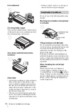 Предварительный просмотр 8 страницы Sony LSPX-W1 Operating Instructions Manual