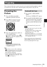 Предварительный просмотр 25 страницы Sony LSPX-W1 Operating Instructions Manual