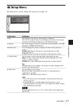 Предварительный просмотр 41 страницы Sony LSPX-W1 Operating Instructions Manual