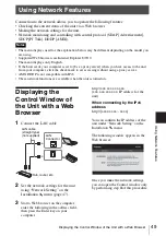 Предварительный просмотр 49 страницы Sony LSPX-W1 Operating Instructions Manual