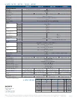 Preview for 2 page of Sony LUMA LMD-1410 Specifications