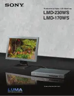 Sony Luma LMD-170WS Brochure & Specs preview