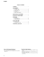 Предварительный просмотр 2 страницы Sony M-540V - Microcassette Recorder Service Manual