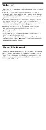 Preview for 2 page of Sony M-629V User Manual