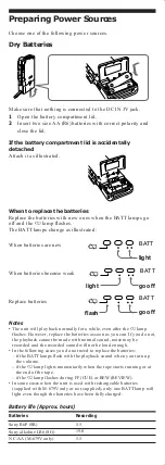 Предварительный просмотр 3 страницы Sony M-629V User Manual