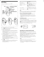 Preview for 3 page of Sony M-729V Primary Operating Instructions Manual