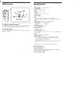 Предварительный просмотр 6 страницы Sony M-729V Primary Operating Instructions Manual