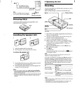 Preview for 4 page of Sony M-950 Operating Instructions Manual