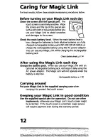 Preview for 12 page of Sony Magic Link PIC-1000 User Manual