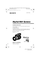 Sony Mavica MVC-CD1000 Operating Instructions Manual preview