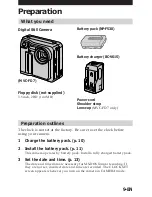 Предварительный просмотр 9 страницы Sony Mavica MVC-FD5 Operating Instructions Manual