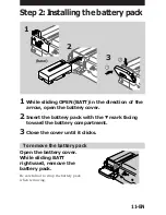 Предварительный просмотр 11 страницы Sony Mavica MVC-FD5 Operating Instructions Manual