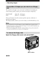 Предварительный просмотр 18 страницы Sony Mavica MVC-FD5 Operating Instructions Manual