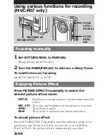 Предварительный просмотр 36 страницы Sony Mavica MVC-FD5 Operating Instructions Manual