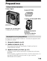 Предварительный просмотр 97 страницы Sony Mavica MVC-FD5 Operating Instructions Manual