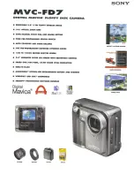 Preview for 1 page of Sony Mavica MVC-FD7 Specifications