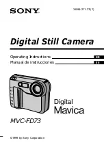 Sony Mavica MVC-FD71 Operating Instructions Manual предпросмотр