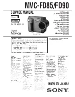 Предварительный просмотр 1 страницы Sony Mavica MVC-FD85 Service Manual