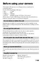 Preview for 7 page of Sony Mavica MVC-FD91 Operating Instructions Manual