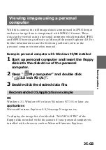 Preview for 25 page of Sony Mavica MVC-FD91 Operating Instructions Manual