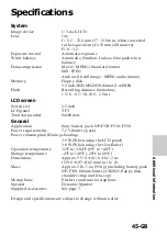 Preview for 45 page of Sony Mavica MVC-FD91 Operating Instructions Manual