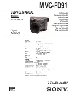 Sony Mavica MVC-FD91 Service Manual предпросмотр