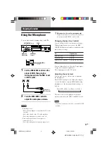 Предварительный просмотр 9 страницы Sony MCE-F808K Operating Instructions Manual