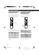 Предварительный просмотр 20 страницы Sony MCE-F808K Operating Instructions Manual