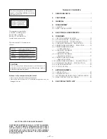 Предварительный просмотр 2 страницы Sony MCE-K550 Service Manual