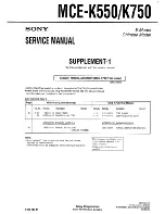 Preview for 39 page of Sony MCE-K550 Service Manual