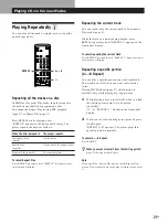 Preview for 19 page of Sony MCE-K850 Operating Instructions Manual