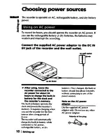 Preview for 10 page of Sony MD Walkamn MZ-R2 Operating Instructions Manual