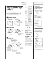 Preview for 3 page of Sony MD Walkman MZ-E25 Service Manual