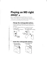 Preview for 2 page of Sony MD Walkman MZ-E35 Operating Instructions Manual