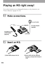 Предварительный просмотр 8 страницы Sony MD Walkman MZ-R50 Operating Instructions Manual