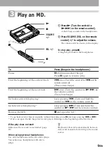 Предварительный просмотр 9 страницы Sony MD Walkman MZ-R50 Operating Instructions Manual