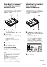 Предварительный просмотр 13 страницы Sony MD Walkman MZ-R50 Operating Instructions Manual