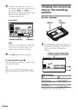 Предварительный просмотр 14 страницы Sony MD Walkman MZ-R50 Operating Instructions Manual