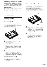 Предварительный просмотр 21 страницы Sony MD Walkman MZ-R50 Operating Instructions Manual